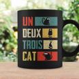 Un Deux Trois Cat Vintage French Joke Cat Lovers Coffee Mug Gifts ideas