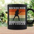 Una Mamá Rockera Como Una Mamá Normal Pero Una Mamá Rockera Más Guay Taza de café Ideas de regalos