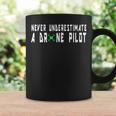 Never Underestimate A Drone Pilot Drone Pilot Pun Coffee Mug Gifts ideas