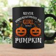Never Underestimate A Girl With A Pumpkin Present Coffee Mug Gifts ideas