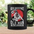 Never Underestimate An Old Guy Who Trains Jiu Jitsu Coffee Mug Gifts ideas