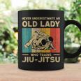 Never Underestimate An Old Lady Bjj Brazilian Jiu Jitsu Coffee Mug Gifts ideas