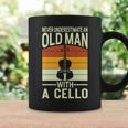Never Underestimate An Old Man With Cello Musician Cellist Coffee Mug Gifts ideas