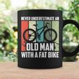 Never Underestimate An Old Man With A Fat Bike Cycling Coffee Mug Gifts ideas