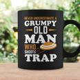 Never Underestimate Trap Shooting Old Man Coffee Mug Gifts ideas