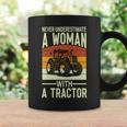 Never Underestimate A Woman With A Tractor Farmer Coffee Mug Gifts ideas