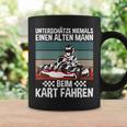 Underschatz Nie Eine Alten Mann Beim Kart Fahren Gokart Tassen Geschenkideen