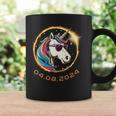 Unicorn With Sunglasses Total Solar Eclipse 2024 Coffee Mug Gifts ideas
