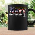 United States Flag American Navy Grandparent Veteran Coffee Mug Gifts ideas