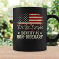 Usa Flag Biden I Identify As Non-Bidenary On Back Coffee Mug Gifts ideas
