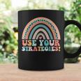 Use Your Strategies In Test Day Quote For Teacher Math Coffee Mug Gifts ideas
