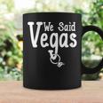 We Said Vegas Engagement Wedding Announcement Coffee Mug Gifts ideas