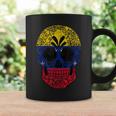 Venezuela Flag Sugar Skull Venezuelan Vintage Coffee Mug Gifts ideas