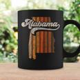 Vintage Alabama Retro 70S Stripes Silhouette Distressed Coffee Mug Gifts ideas