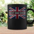 Vintage Best Dad Ever Flag England Father's Day Husband Coffee Mug Gifts ideas