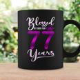 Vintage Blessed By God For 77 Years Old Happy 77Th Birthday Coffee Mug Gifts ideas