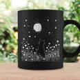 Vintage Cat And Moon Flowers Garden Nature Lover Women Coffee Mug Gifts ideas