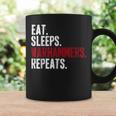 Vintage Eat Sleeps Warhammers Repeats Coffee Mug Gifts ideas