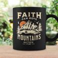 Vintage Faith Can Move Mountains Christian Coffee Mug Gifts ideas