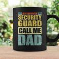 Vintage My Favorite Security Guard Calls Me Dad Father's Day Coffee Mug Gifts ideas