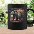 Vintage Grizzly Bear Distressed Patriotic American Flag Coffee Mug Gifts ideas