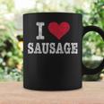 Vintage I Love Sausage Trendy Coffee Mug Gifts ideas
