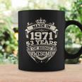 Vintage Made In 1971 53 Years Of Being Awesome Birthday Men Coffee Mug Gifts ideas