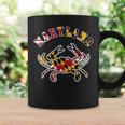 Vintage Maryland Maryland State Flag Classy Blue Crab Coffee Mug Gifts ideas