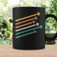 Vintage Minimalist Geeky Polyhedral Falling Retro Rainbow Coffee Mug Gifts ideas
