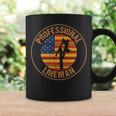 Vintage Patriotic Professional Lineman Coffee Mug Gifts ideas