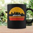 Vintage Phoenix Arizona City Skyline Retro Sunset Weathered Coffee Mug Gifts ideas