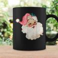 Vintage Pink Santa Claus Water Color Pink Christmas Coffee Mug Gifts ideas