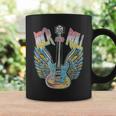 Vintage Retro 80S Rock & Roll Music Electric Guitar Wings Coffee Mug Gifts ideas