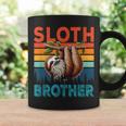 Vintage Retro Sloth Costume Brother Father's Day Animal Coffee Mug Gifts ideas