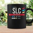 Vintage Salt Lake City Slc Airport Code Retro Air Travel Coffee Mug Gifts ideas