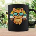 Vintage Style Orange Tabby Cat Friendly Wearing Sunglasses Coffee Mug Gifts ideas