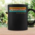 Vintage Sunset Stripes Anderson Island Washington Coffee Mug Gifts ideas