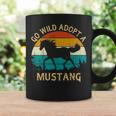 Vintage Sunset Wild Mustang Horse Go Wild Adopt A Mustang Coffee Mug Gifts ideas
