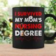 Vintage Survived My Mom's Nursing Degree Nursing Graduation Coffee Mug Gifts ideas