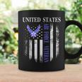 Vintage United States Air Force Veteran With American Flag Coffee Mug Gifts ideas