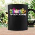 Vote Your Voice Matters Costume Voter Registration Coffee Mug Gifts ideas