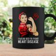 Warrior I Wear Red To Fight Heart Disease Awareness Coffee Mug Gifts ideas