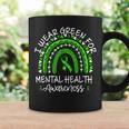 I Wear Green For Mental Health Awareness Month Rainbow Coffee Mug Gifts ideas
