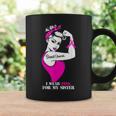 I Wear Pink For My Sister Breast Cancer Awareness Coffee Mug Gifts ideas