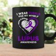 I Wear Purple For Myself Lupus Awareness Purple Ribbon Coffee Mug Gifts ideas