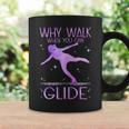 Why Walk When You Can Glide Ice Skating Figure Skating Coffee Mug Gifts ideas