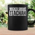 Wicked Smaht Teachah Wicked Smart Teacher Distressed Coffee Mug Gifts ideas