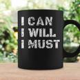 I Can I Will I Must Success Motivational Long Gym Coffee Mug Gifts ideas