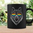 Wolf Rainbow Flag Sunglasses Lgbt Gay Pride Coffee Mug Gifts ideas