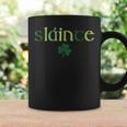 Women's Slainte St Patrick's Day Irish Clover Lucky Vibes Coffee Mug Gifts ideas